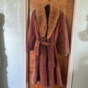 Authentic vintage penny lane leather trench coat